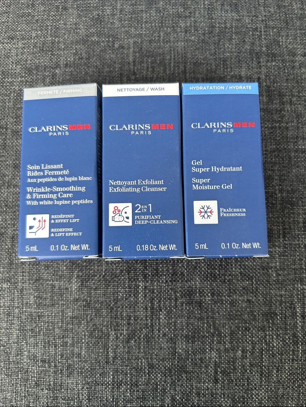 NEW 🆕 Bundle Clarins Men’s Skincare Set 3x5ml